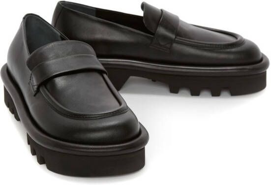 JW Anderson Bumper-Tube loafers met geribbelde zool Zwart