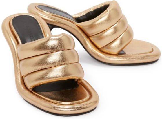 JW Anderson Bumper Tubular gewatteerde sandalen Goud