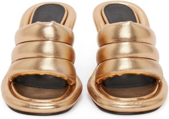 JW Anderson Bumper Tubular gewatteerde sandalen Goud