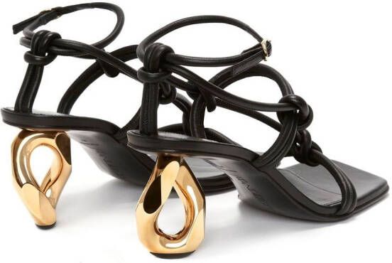 JW Anderson Sandalen met kettinghak Zwart