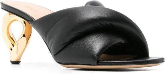 JW Anderson Chain slip-on sandalen 80 mm Zwart