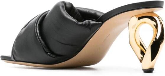 JW Anderson Chain slip-on sandalen 80 mm Zwart