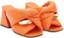 JW Anderson Chain Twist leren muiltjes Oranje - Thumbnail 2