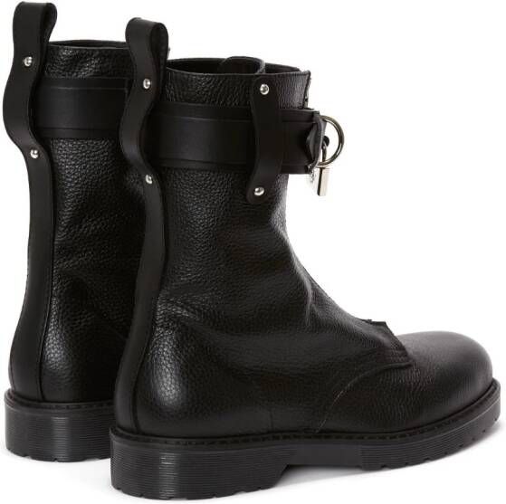 JW Anderson Combat boots met hangslot Zwart