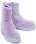 JW Anderson Ecofur enkellaarzen Paars - Thumbnail 2