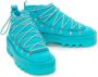 JW Anderson Gewatteerde veterlaarzen Blauw - Thumbnail 2