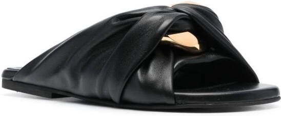 JW Anderson Leren sandalen Zwart
