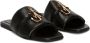 JW Anderson JW Anchor slippers met logoplakkaat Zwart - Thumbnail 2