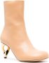 JW Anderson Leren laarzen Beige - Thumbnail 2