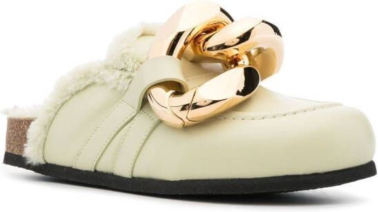 JW Anderson Leren muiltjes Groen