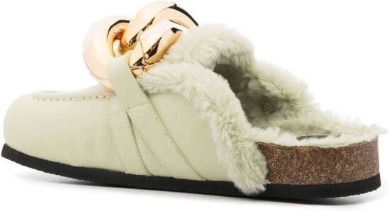 JW Anderson Leren muiltjes Groen