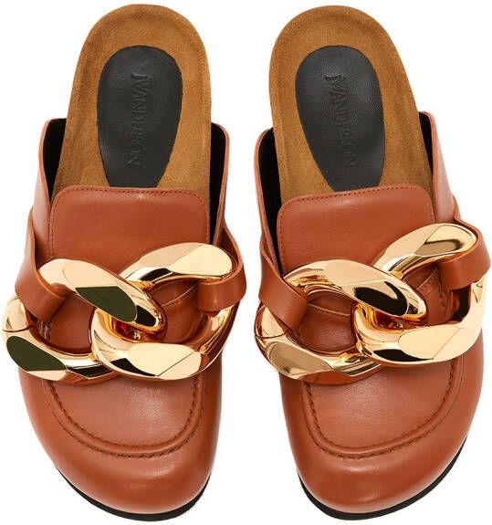 JW Anderson Loafers met kettingdetail Bruin