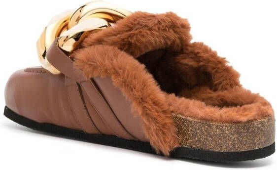 JW Anderson Loafers met lammy afwerking Bruin