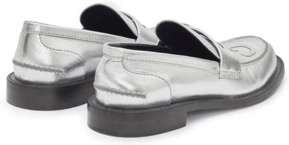 JW Anderson Loafers met logopatch Zilver