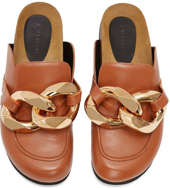 JW Anderson Loafers met schakeldetail Bruin