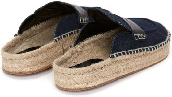 JW Anderson Muiltjes met raffia zool Blauw