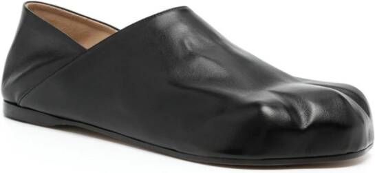 JW Anderson Paw leren loafers Zwart