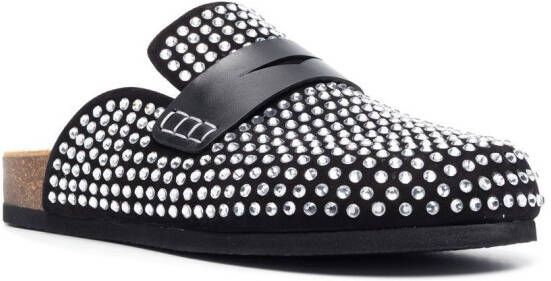 JW Anderson Slippers verfraaid met stras Zwart