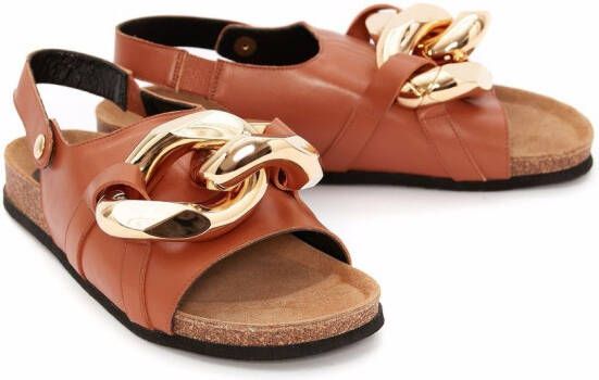 JW Anderson Sandalen met ketting Bruin