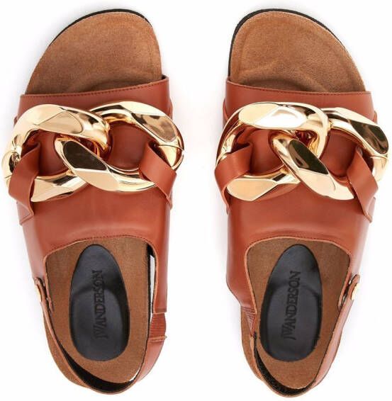 JW Anderson Sandalen met ketting Bruin