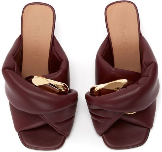 JW Anderson Sandalen met kettingdetail Rood