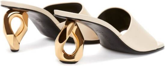 JW Anderson Sandalen met kettinghak Beige