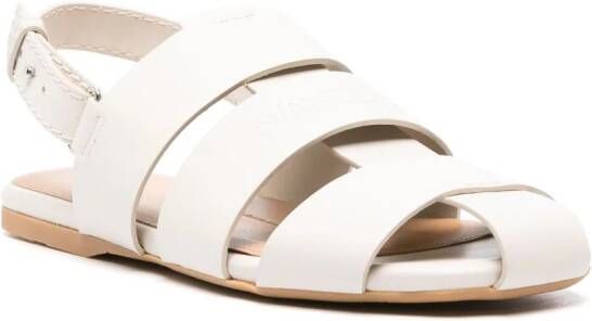 JW Anderson Slingback Fisherman leren sandalen Beige