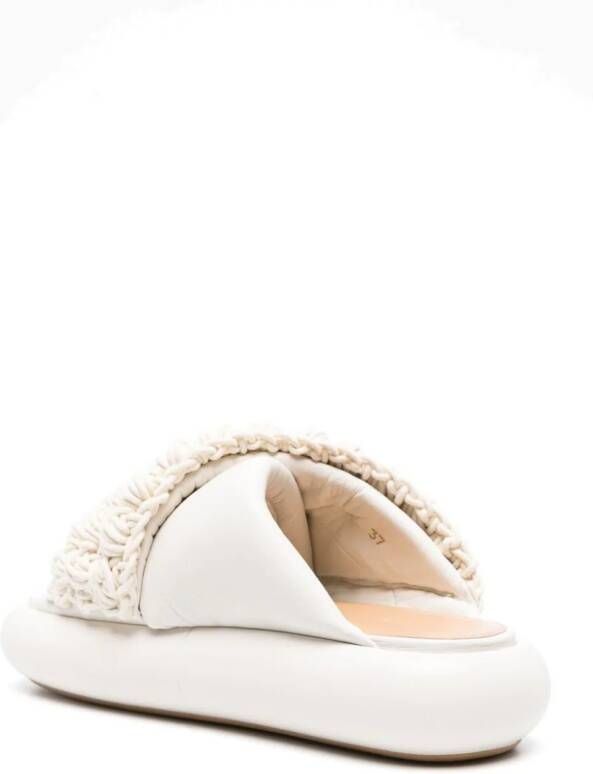 JW Anderson Popcorn Twist sandalen met plateauzool Wit