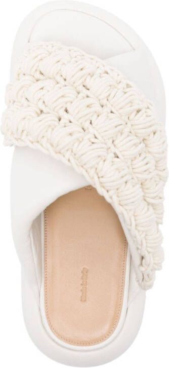 JW Anderson Popcorn Twist sandalen met plateauzool Wit