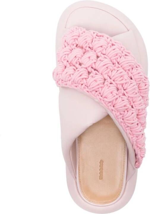 JW Anderson Slippers met plateauzool Roze