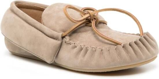 JW Anderson suede moccasin loafers Beige