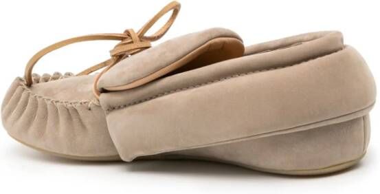 JW Anderson suede moccasin loafers Beige