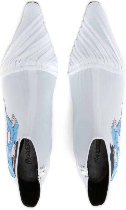 JW Anderson x Run Hany laarzen met puntige neus Wit
