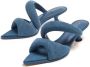 JW Pei Gewatteerde denim muiltjes Blauw - Thumbnail 4