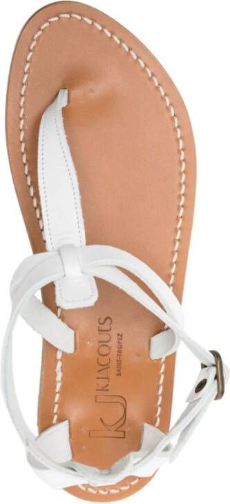 K. Jacques Buffon leren sandalen Wit