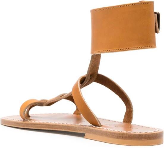 K. Jacques Caravelle leren sandalen Beige