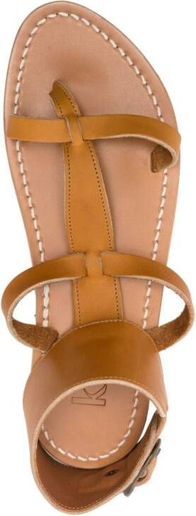 K. Jacques Caravelle leren sandalen Beige