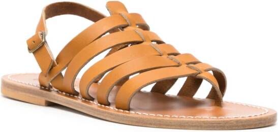 K. Jacques Homer leren sandalen Beige