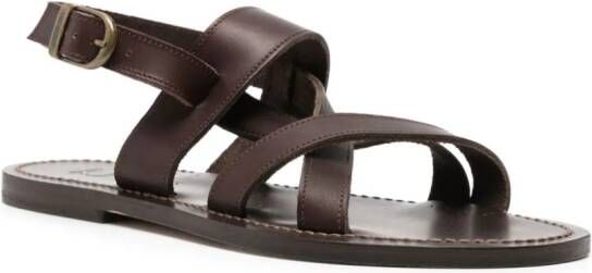 K. Jacques Jonas leren sandalen Bruin