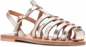 K. Jacques Leren sandalen Beige