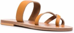 K. Jacques Tonkin sandalen met bandjes Beige