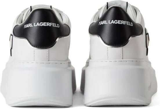 Karl Lagerfeld Ikon NFT Kapri leren sneakers Wit