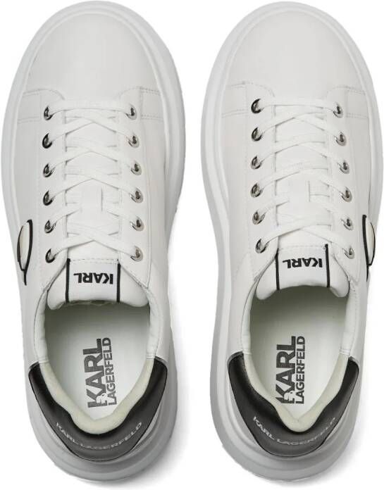 Karl Lagerfeld Anakapri sneakers met plateauzool Wit