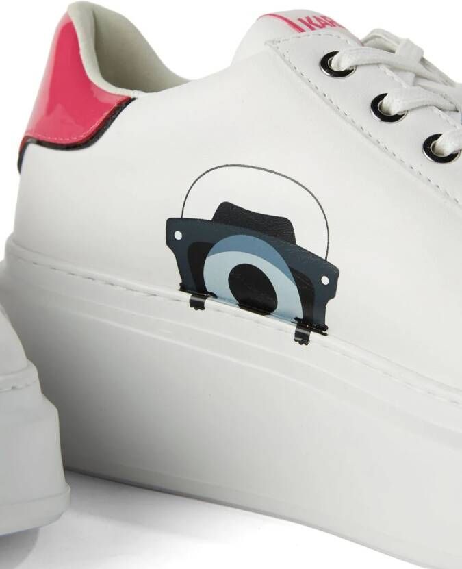 Karl Lagerfeld x Darcel Disappoints leren sneakers Wit