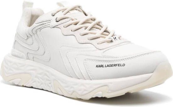 Karl Lagerfeld Blaze Pyro leren sneakers Wit
