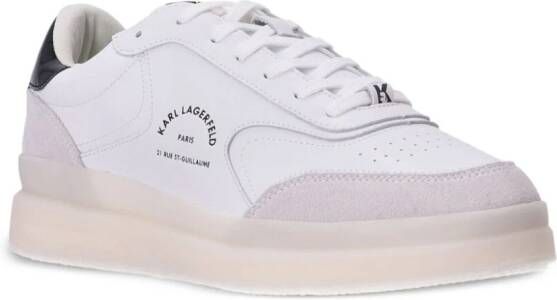 Karl Lagerfeld Brink tweekleurige sneakers Wit