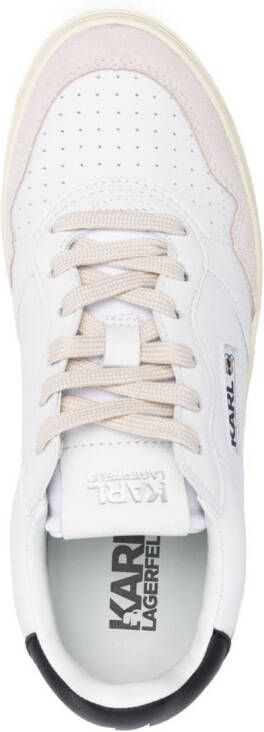 Karl Lagerfeld Leren sneakers Wit