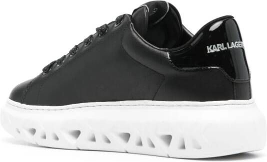 Karl Lagerfeld Ikonik Karl leren sneakers Zwart