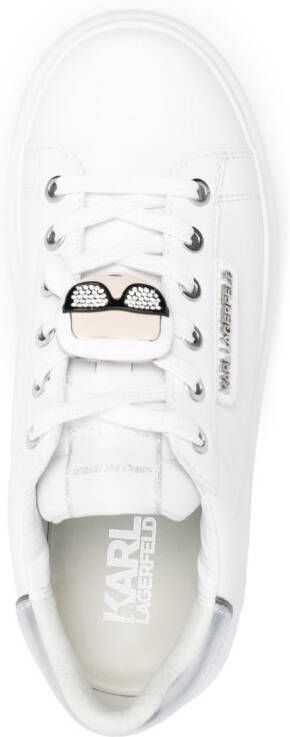Karl Lagerfeld Ikonik Karl sneakers met plateauzool Wit