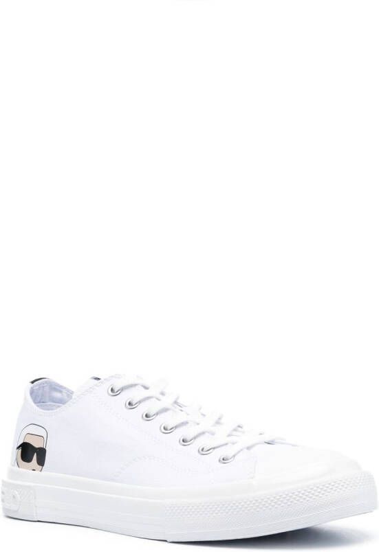 Karl Lagerfeld Kampus canvas sneakers Wit